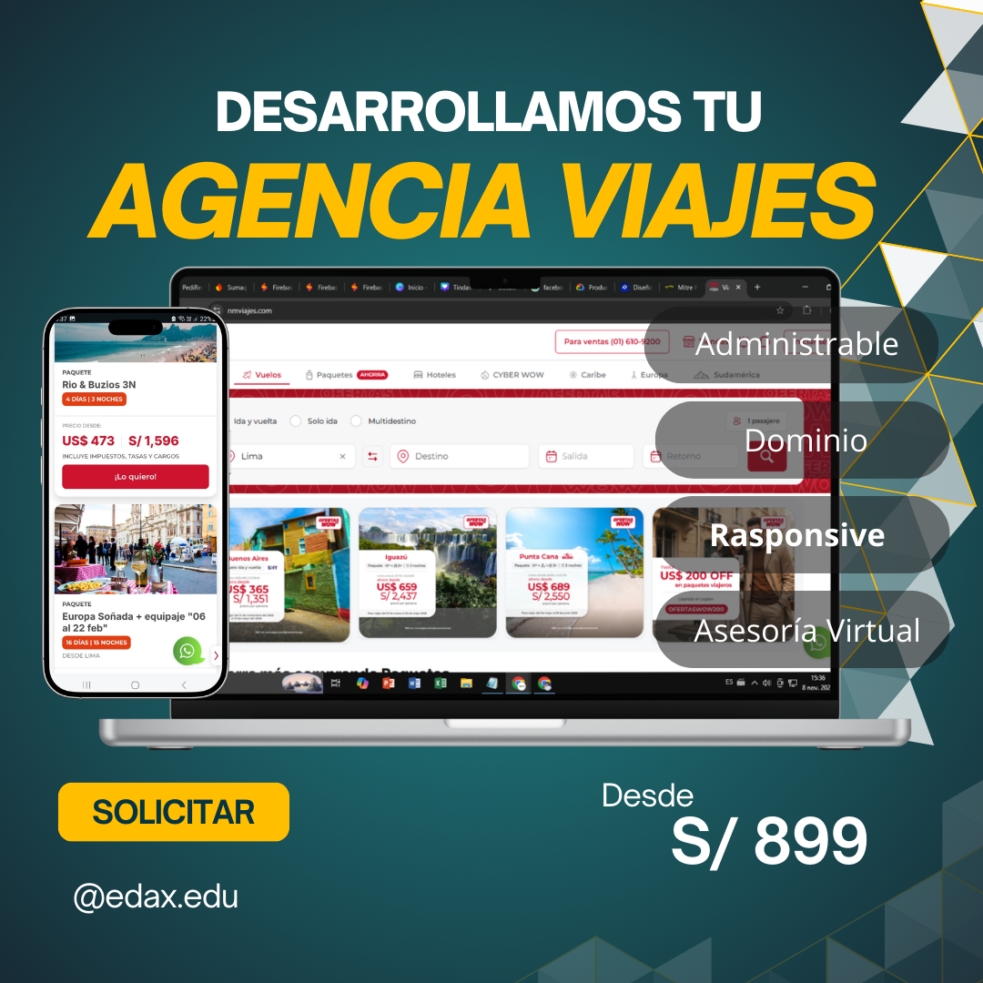 Página web Agencia de Viajes