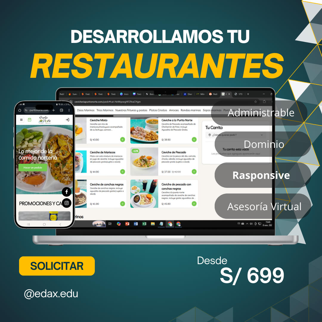 Menú Digital Restaurantes